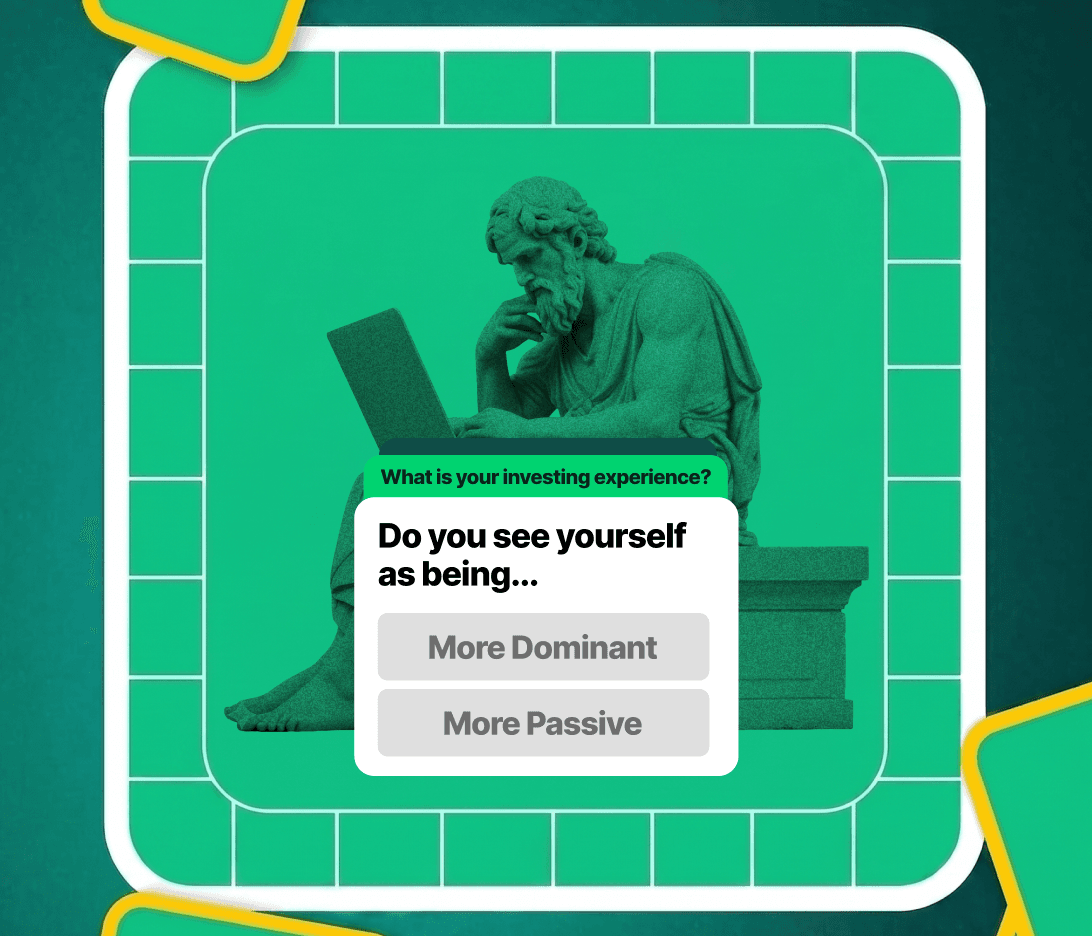 The MyFinancialCode quiz asking whether you see yourself as more dominant or more passive